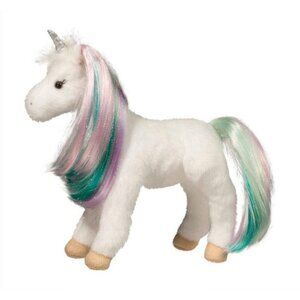 New w/Tag Douglas Plush Unicorn Jules Princess w/Brushable Hair 9.8"